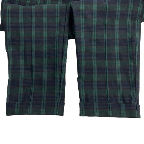 NWT LORD & TAYLOR Kelly Brooks Plaid Mid Rise Slim Leg Ankle Pull-On Pant Sz 18W - Picture 6 of 6